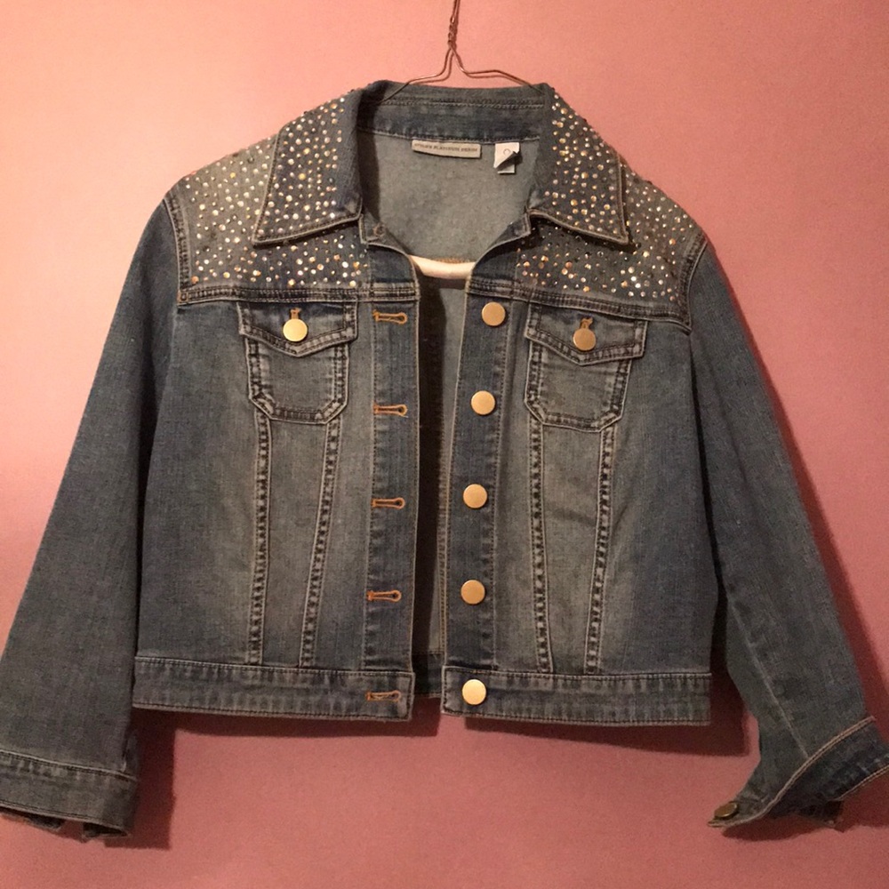 Chico’s rhinestones jacket